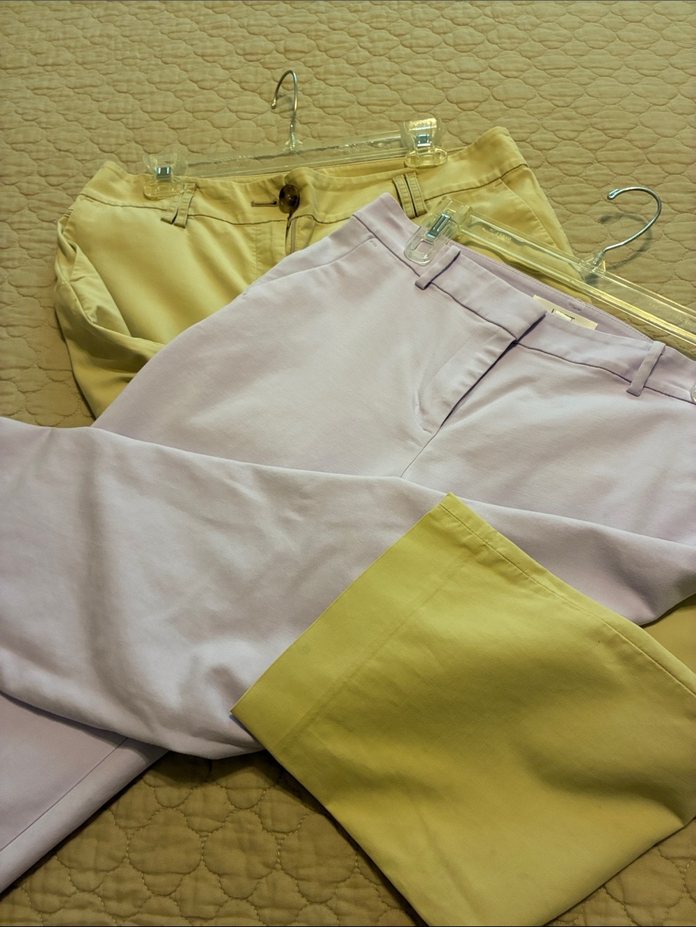 LOFT Lavender and Pale kacki Capris